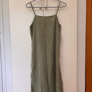 TWOTHIRDS green tencel slip dress